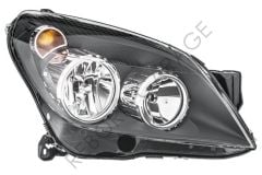 Opel Astra H Sağ Far Siyah Zemin Karatılmış - 1216562 - Sıfır Orijinal