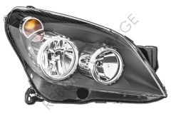 Opel Astra H Sağ Far Siyah Zemin Karatılmış - 1216562 - Sıfır Orijinal